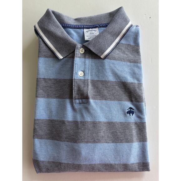 Brooks Brothers 1818 Men’s XXL Striped Performance Polo Shirt Slim‎ Fit  FLAW - Picture 9 of 9
